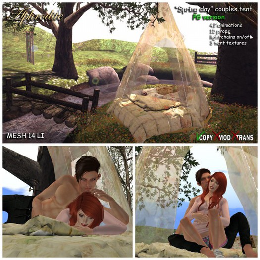 <Aphrodite> "Spring day" Couples Cuddle tent PG version 1.1