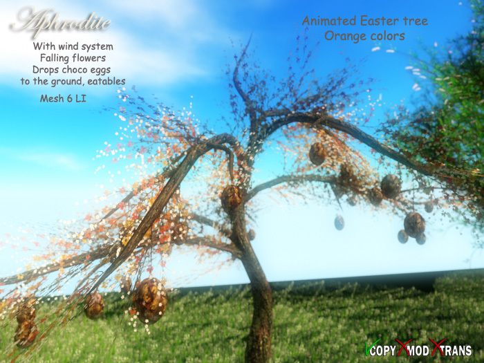 Aphrodite Easter tree orange colors