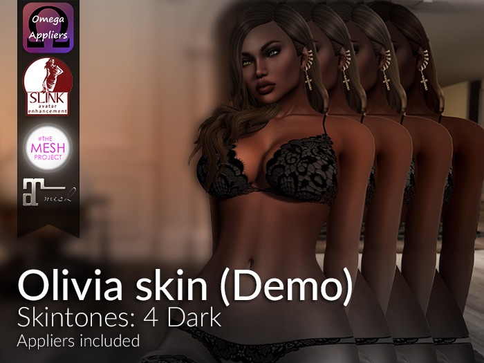 LURE: Olivia skin - 4 Dark  (Demos)