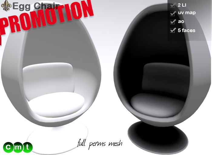 -----LS Inc. Full Perms Egg Chair -----