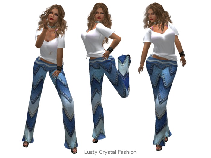 Spring Denim Stretch  pants & Tank BOXED