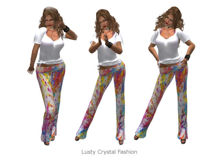 Spring painted  pants & Tank BOXED