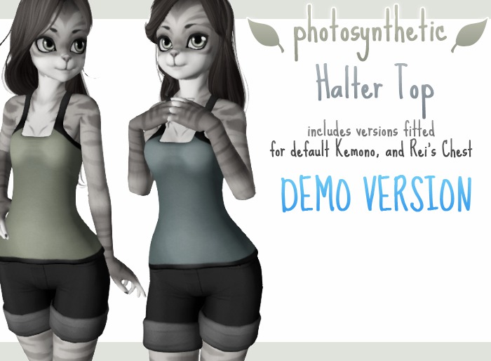 [Photosynthetic] Kemono Halter Top - DEMO