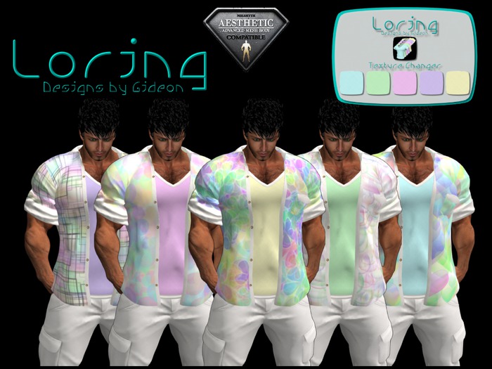 Easter Pastels V-Neck Shirt (INSERT) w/HUD (BOXED)