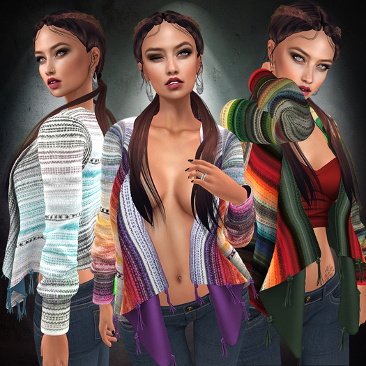 .:TBO:. Lupe - boho fringe cardigan & top DEMO-slink-maitreya-belleza-fitmesh