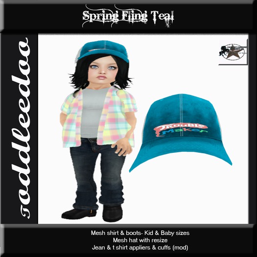 Country Couture TD Spring Fling Teal