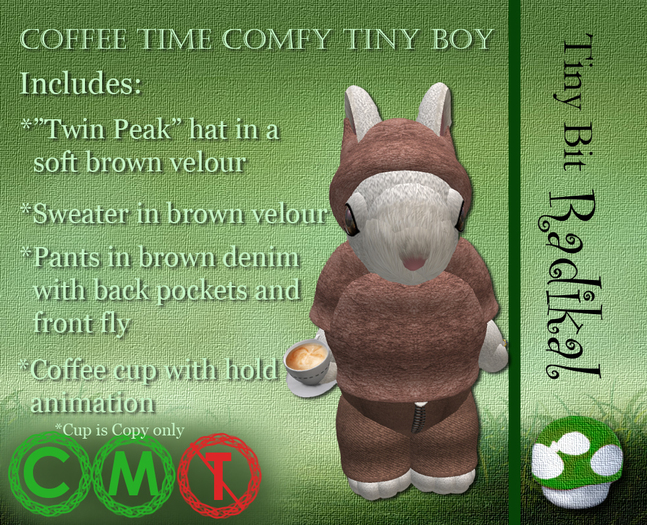 Coffee Time Comfy Tiny Boy