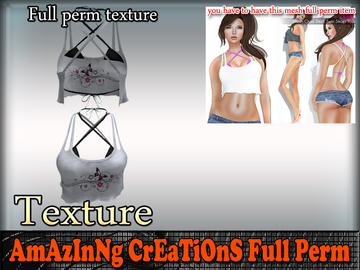 AmAzINg CrEaTiOnS Texture Over Bikini Twin Strap Top 22