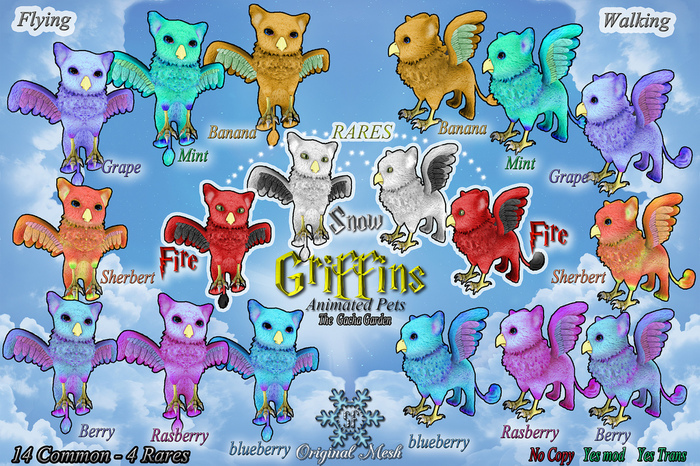 *SF* Griffin - Fire  - flying - RARE