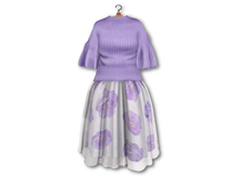 {amiable}Mesh Cutaway Shoulder Top&Flower Tulle Skirt07