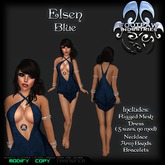 [FPI] Elsen Blue - Complete Sexy Female Outfit comes with Rigged Mesh Dress with Jewelrly too!