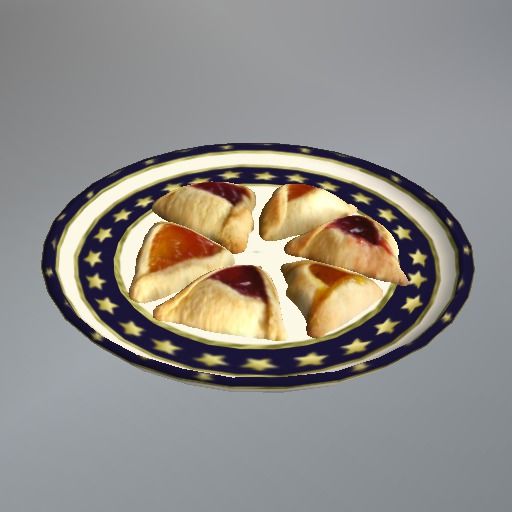 Raspberry Purim Mesh Hamentaschen Giver