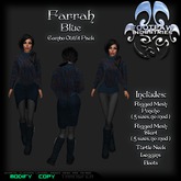 [FPI] Farrah Blue - Complete Female Poncho Outfit comes with Turtleneck, Leggins, Boots