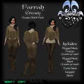 [FPI] Farrah Cream - Complete Female Poncho Outfit comes with Turtleneck, Leggins, Boots