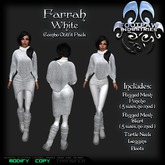 [FPI] Farrah White - Complete Female Poncho Outfit comes with Turtleneck, Leggins, Boots