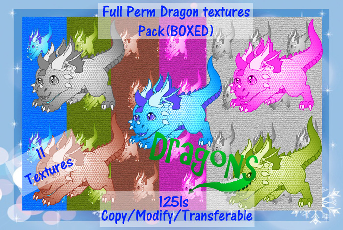 Full Perm Dragon textures Pack(BOXED)