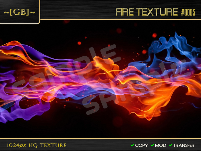 Second Life Marketplace - ~ [GB] Textures HQ ~ 00179 - Fire Texture #0005