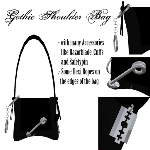 *~Design Noir~* Goth Shoulder Bag