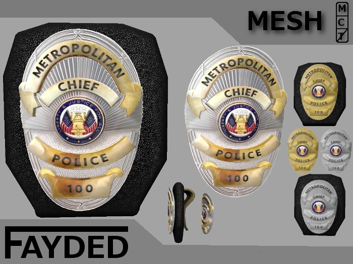 FAYDED - Oval Chief Badges [boxed]
