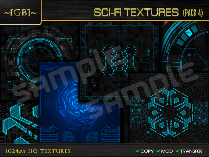 Second Life Marketplace - ~ [GB] Textures HQ ~ 00188 - Sci-Fi Textures ...