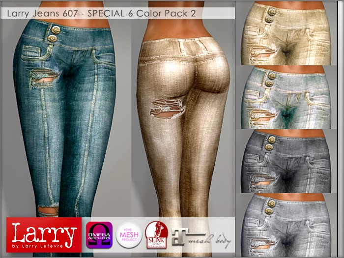 LARRY JEANS - Jeans 607 - 6 Color Pack 2