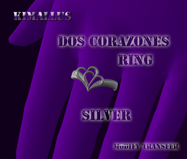 *KJ* Dos Corazones Ring silver