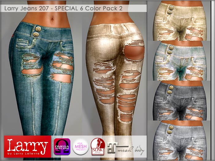 LARRY JEANS - Jeans 207 - 6 Color Pack 2