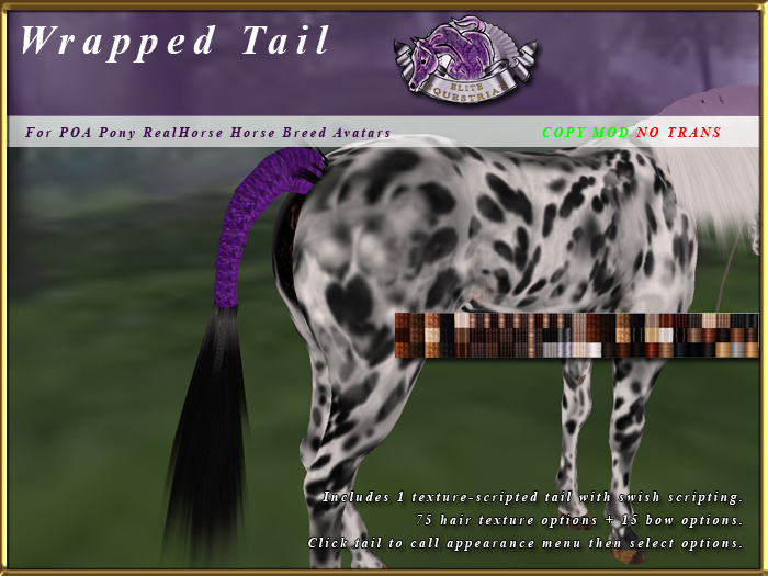 *E* RealHorseWrapped Tail [BOXED] RHPOA Pony
