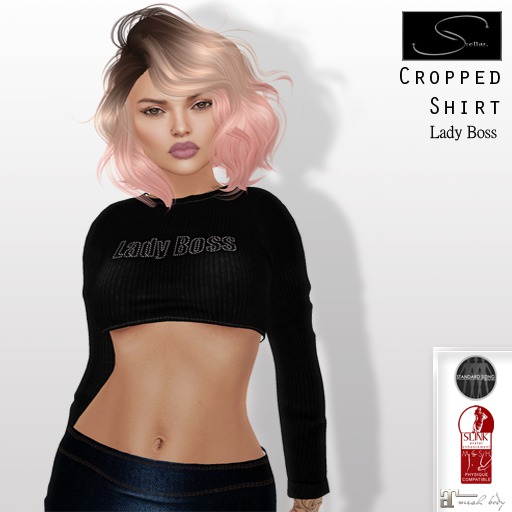 [Stellar] Cropped Shirt - Lady Boss