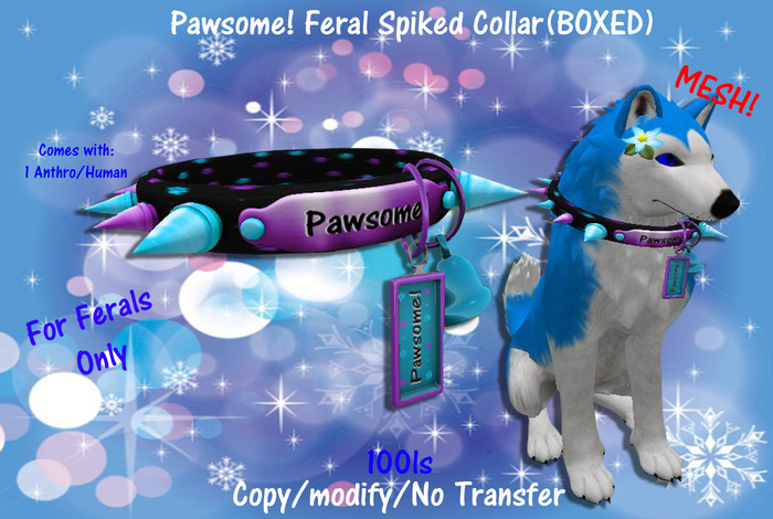 Pawsome!Feral Spiked Collar(BOXED)