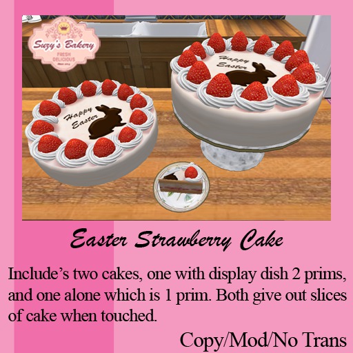 Easter Strawberry Cake