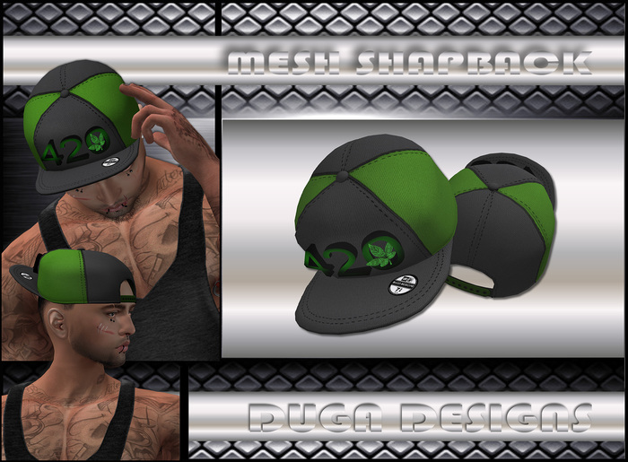 .:DuGa:. Mesh Cap - Glitter Gold 