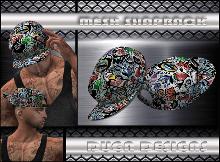 .:DuGa:. Mesh Cap - Grafitti