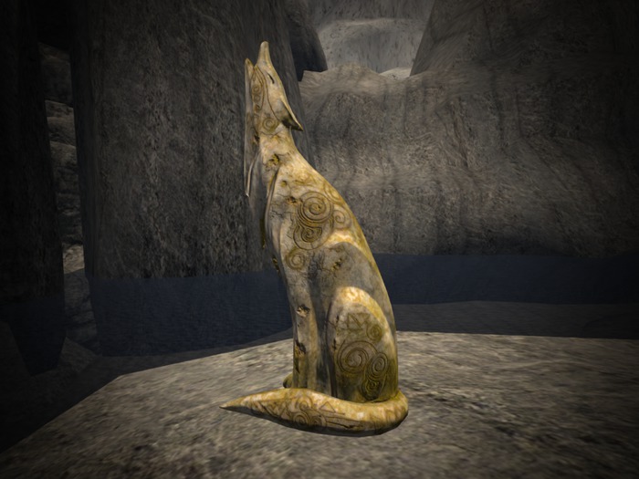 Dread Wolf Statue