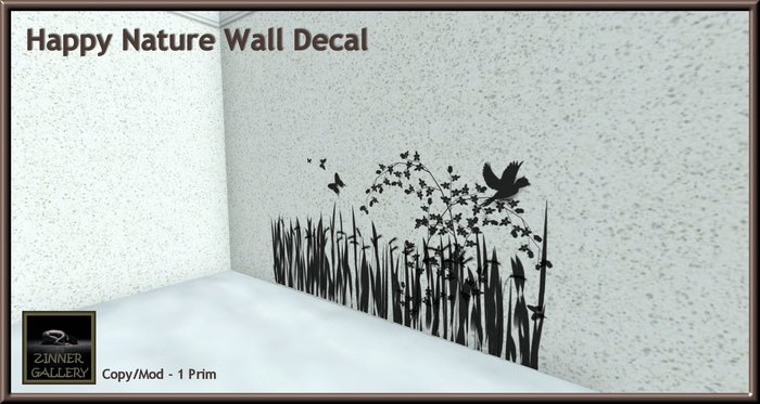 Zinner Gallery - Happy Nature Wall Decal (Boxed)