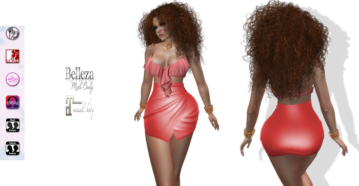 FIRU_FITMESH_TULIP DRESS PINK