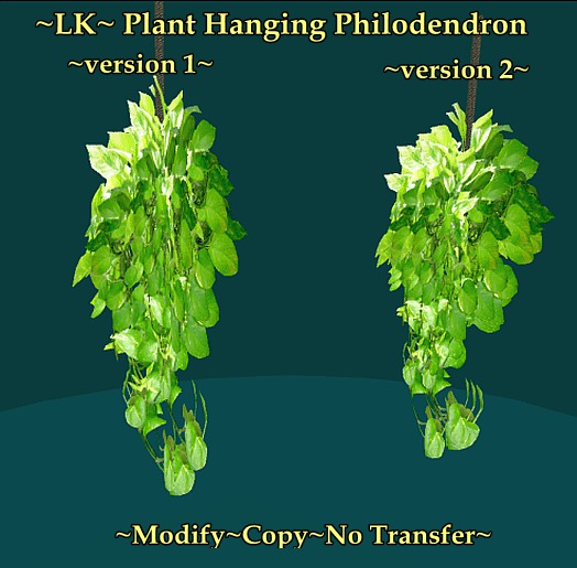 ~LK~ Plant Hanging Philodendron Mesh Flexi v1 and v2