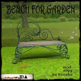Bench for Garden Green