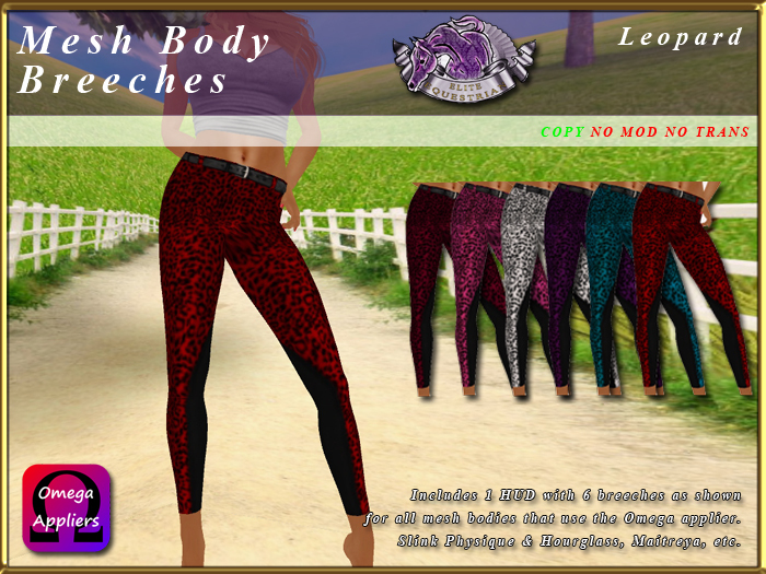 *E* Breeches Omega Applier [BOXED] Leopard