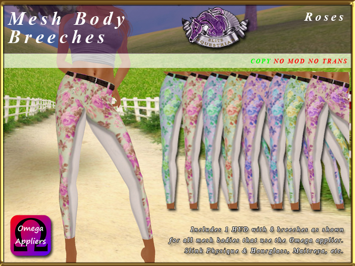 *E* Breeches Omega Applier [BOXED] Roses