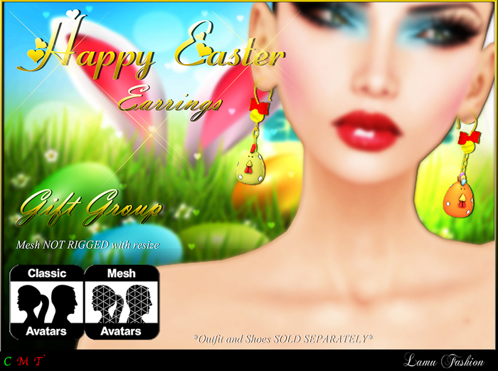 -Lamu Fashion-Gift Group Happy Easter Earrings