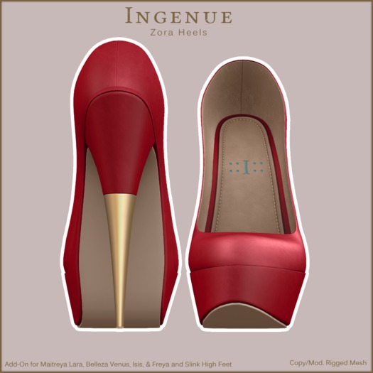 Ingenue :: Zora Heels :: Rouge