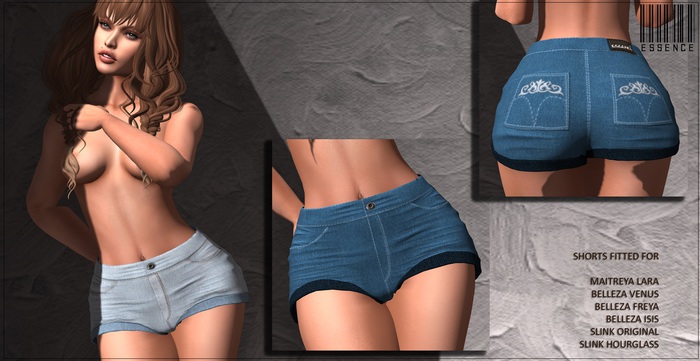 :ESSENCE: High Waist Cuffed Shorts '  ORIGINAL