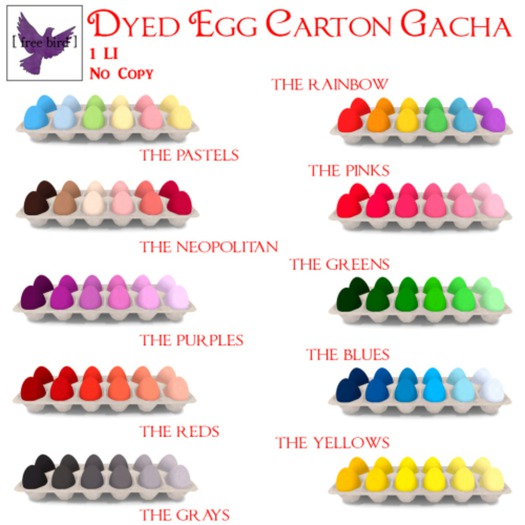 [ free bird ] Dyed Egg Carton - The Reds