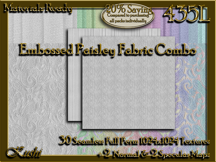 *Kushi* Wicker Weave Seamless Texture Pack