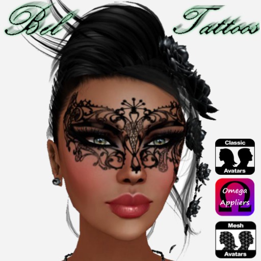 BLACK LACE MASK 1