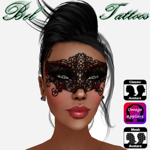 BLACK LACE MASK 3