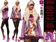 **HENRIQUETA PINK VERSION WINTER ROCKER STYLE COMPLET OUTFIT **