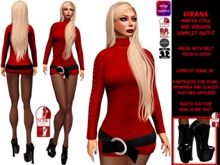 **HIRANA RED VERSION WINTER STYLE COMPLET OUTFIT **