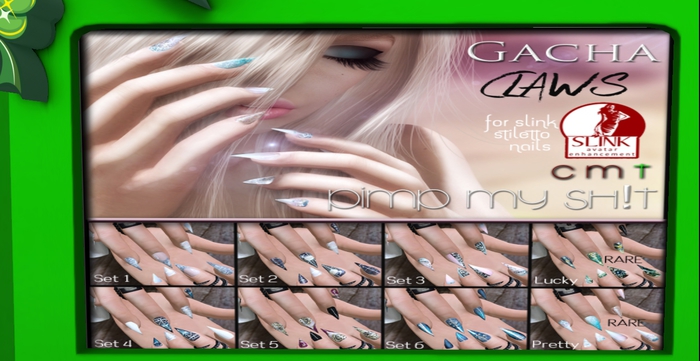 PMS - Gacha Claws - Set Lucky - HUD (attach me) - RARE